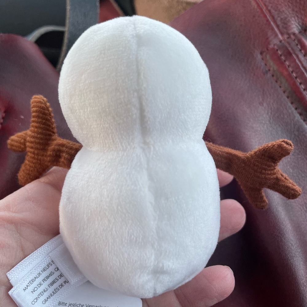 RETIRED Orig release, BNWT Jellycat Festive Folly Snowman Mini Not ornament! - Picture 9 of 9